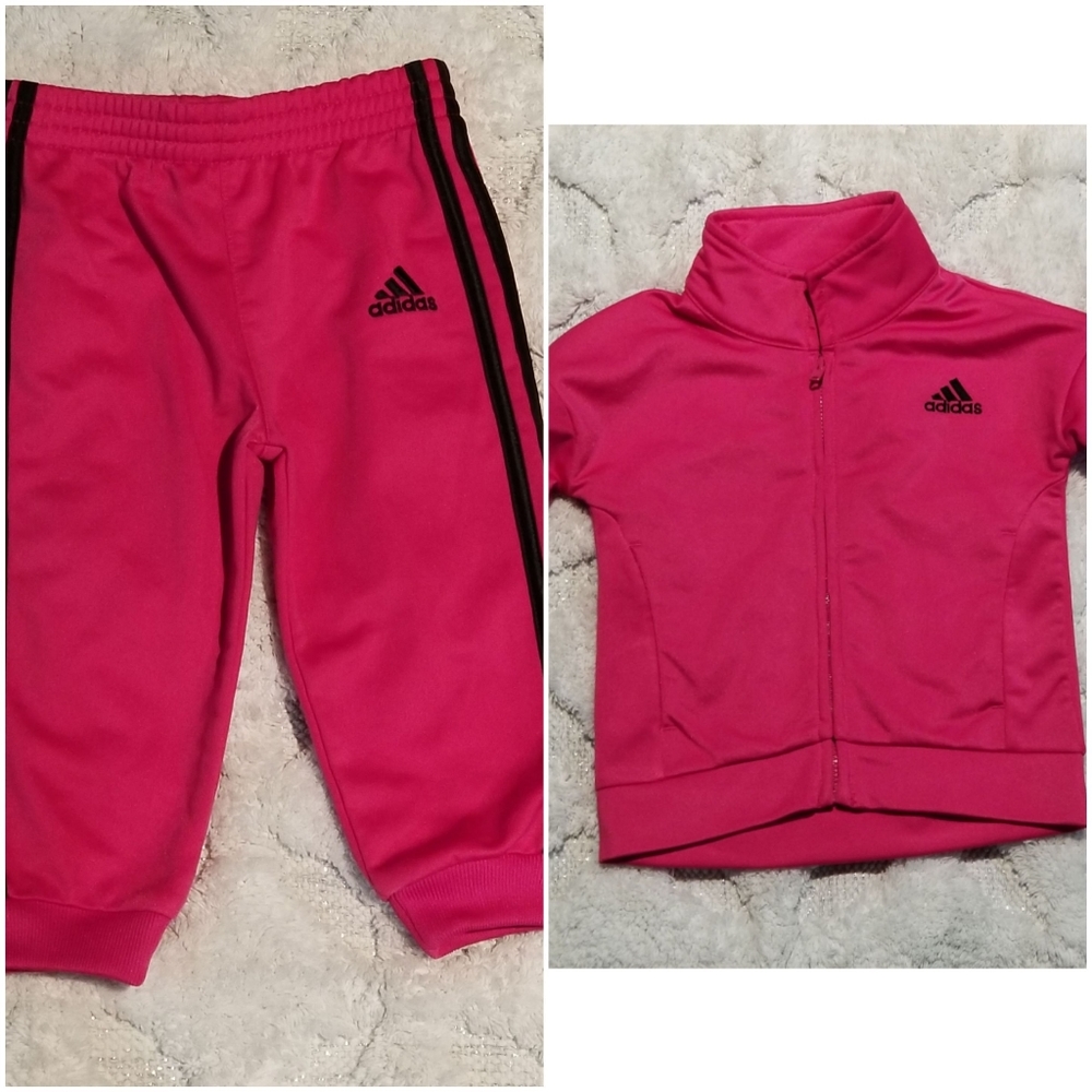 Toddler girls Adidas track suit Sz 12mths